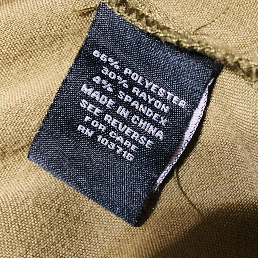 Sharagano Olive Green SHIRTDRESS - Picture 8 of 8